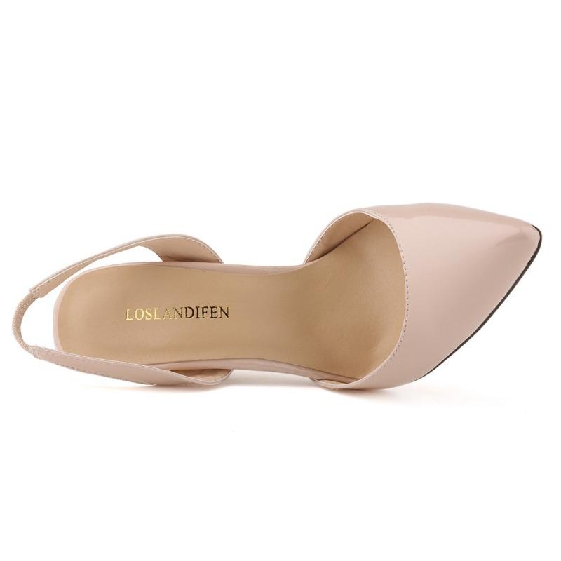 Women 11cm Sexy High Heels Sandals Pumps Pointed Toe Stilettos Patent Leather Shoes