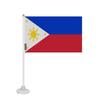 Drapeau - Mini Drapeau Ventouse - Philippines - 20 X 30 Cm - Polyester - Impression Recto/Verso
