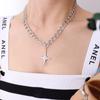 Cool Trendy Handsome Mango Star Cross Zircon Necklace Jewelry Unisex Personalized Fashion Jewelry P017