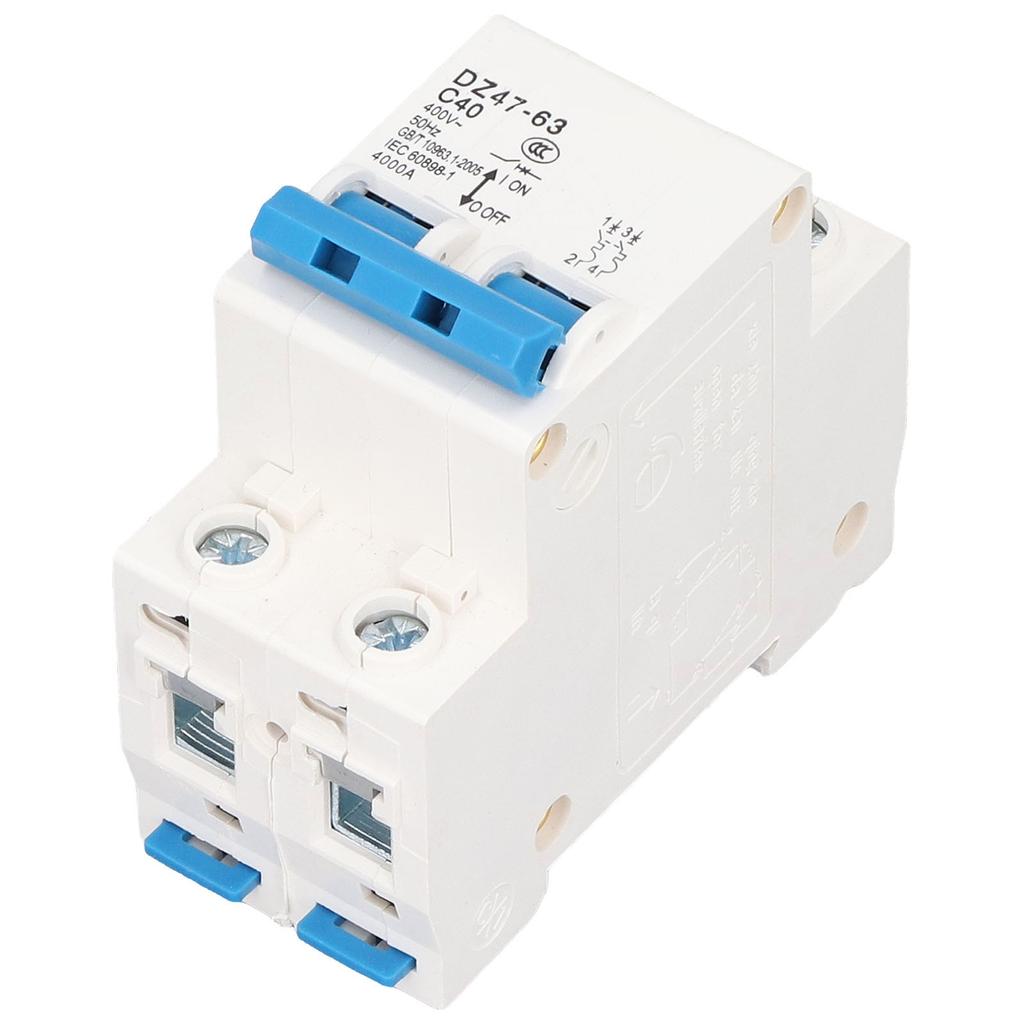 2P Miniature Circuit Breaker Multiple Protection Functions High Safety 40A 220V Circuit Leakage