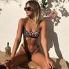 Muticolored Women's Swimwear Camisole Bikini Trendy Fashion Plus Size Women Leopard Print Swimwear