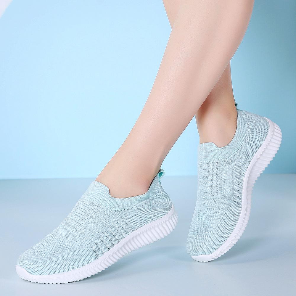 Fashion Spring Women Shoes Breathable Mesh Comfortable Flat Shoes Sneakers Women Basket Femme Ballerina Flats Shoes Hjm7