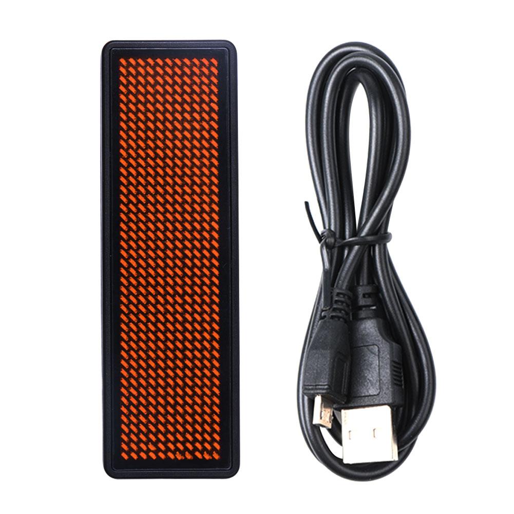 Mini LED Digital Programmable Rechargeable Scrolling Name Message Tag Sign