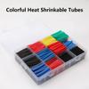 800pcs Heat Shrink Tubing Ratio 2:1 Heat Resistant Tubing Coloured Heat Shrink Tubing Kit Wire & Cable Insulation Sleeving
