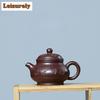130ml Elegant Yixing Purple Clay Teapots Handmade Pan Pot Raw Ore Purple Mud Kettle Chinese Zisha Teaset Tea Items Supplies Gift