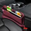 Car PU Leather Storage Box Organizer Car Seat Slit Gap Pocket Storage Car Seat Slot Interior Decor Gap Plug Filler Phone