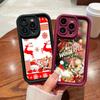 N109 Happy New Year Merry Christmas Design Soft Angel Eyes Phone Cases for iPhone 16 15 14 13 11 Pro Max 8 7 6 Plus 12 Mini XR XS Max Shockproof Cover