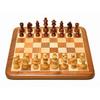 Non-Magnetic Flat Wooden Chess Board Set with 32 Chessmen for Kids and Adults Storage Bag Available 14 X 14 Inches
