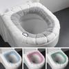 Toilet Cushion Thickened Plush O-shaped Toilet Cushion Universal  Toilet Cover Plush Toilet Cover #2856