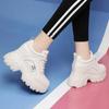 Fashion Internal Increase Chunky Shoes Women Comfortable Platform Shoes Female Casual Vulcanized Shoes Fashion High Heel Woman Sneakers