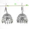 Natural Indian Look Jhumki Gemstone Silver Tribal Bali Earring 1.89" N3p74