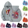 Child Fashion Lightweight Long Sleeve Pullover With Pockets Print Hoodie