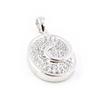 [H2644] - White 'Goddess' Silver Pendant