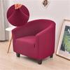 Jacquard Club Chair Cover Elastic Tub Chair Slipcover Solid Color Sofa Cover Couch Covers for Study Bar Counter Living Room Home