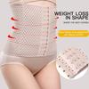 Waist Slimming Belt Good Elasticity Fat Burning Adjustable Cut-out Breathable Body Sculpting Tight Waist Trainer Body Shaper Corset Daily Wear