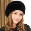 Winter Women's Rabbit Fur Beret Korean Version Warm Knitted Woolen Hat British Painter Hat