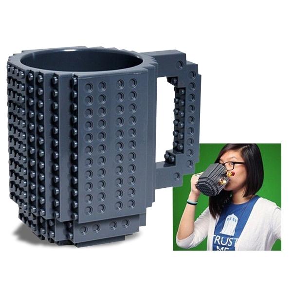 Cup Building Game Mug PixelBlocks, Bloks, Brick