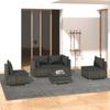 Day and Night - Day and Night 5-piece Garden Furniture Set and Gray Synthetic Rattan Cushions