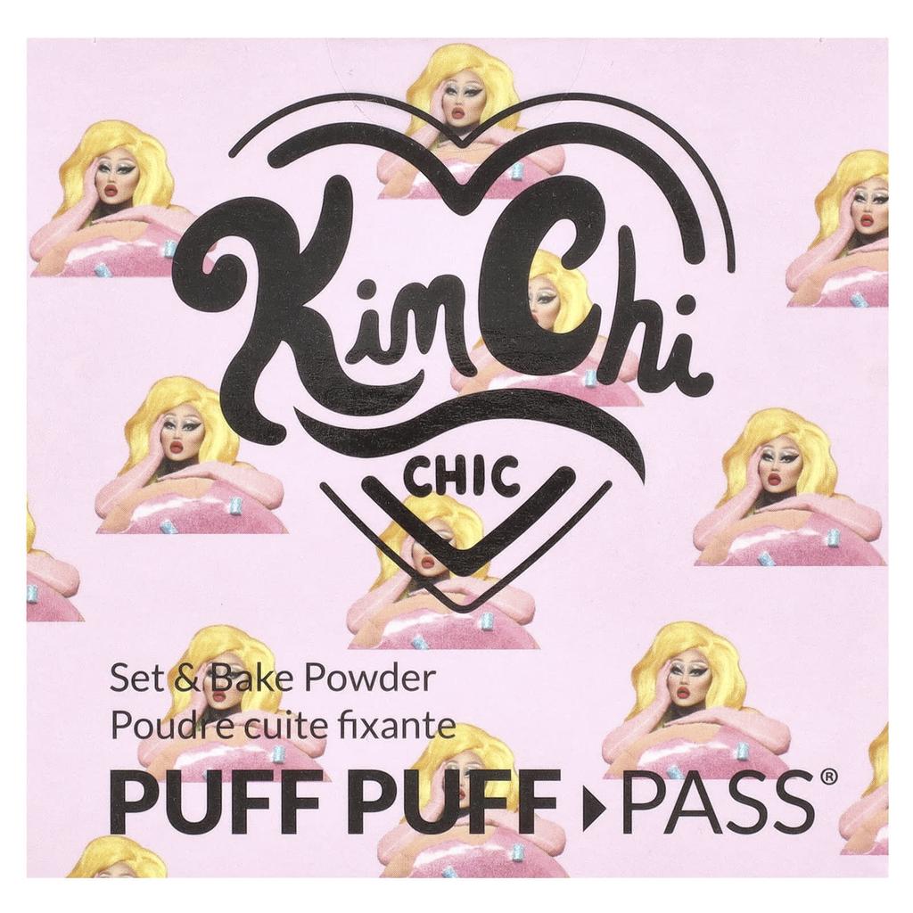 Kimchi Chic Beauty Puff PuffPass®, Set & Baking Powder, PPP01 Ivory + Lavender = Ivander, 24 G (0.85 Oz)