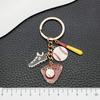Sports Style Baseball Keychain Gloves Sneakers Design Alloy Keyring Personality  Pendant Bag Charms Couple Gift
