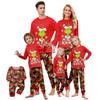 Print Cute Family Set Pajamas, Home Clothes, Family Set Long Sleeve Top Pants Set