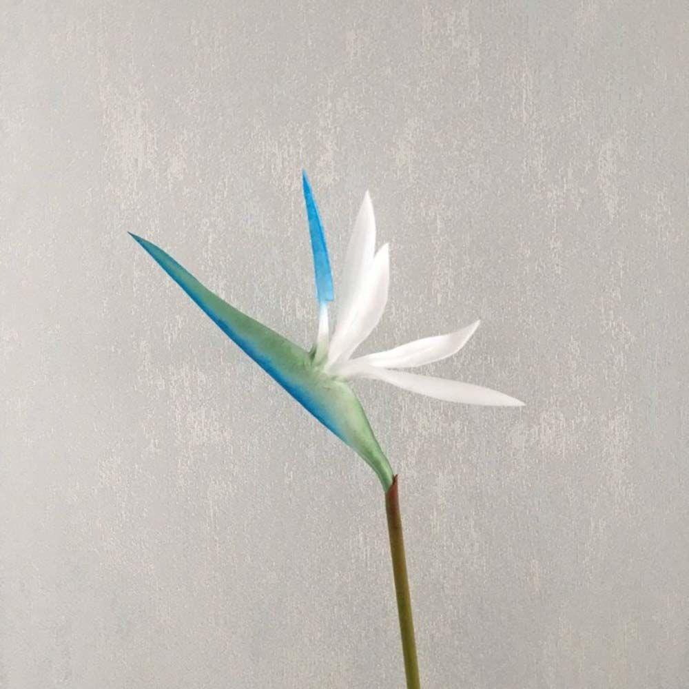 Nearly Wedding Home Decor Long Stem Silk Crane Latex Flowers Artificial Flowers Tropical Flowers