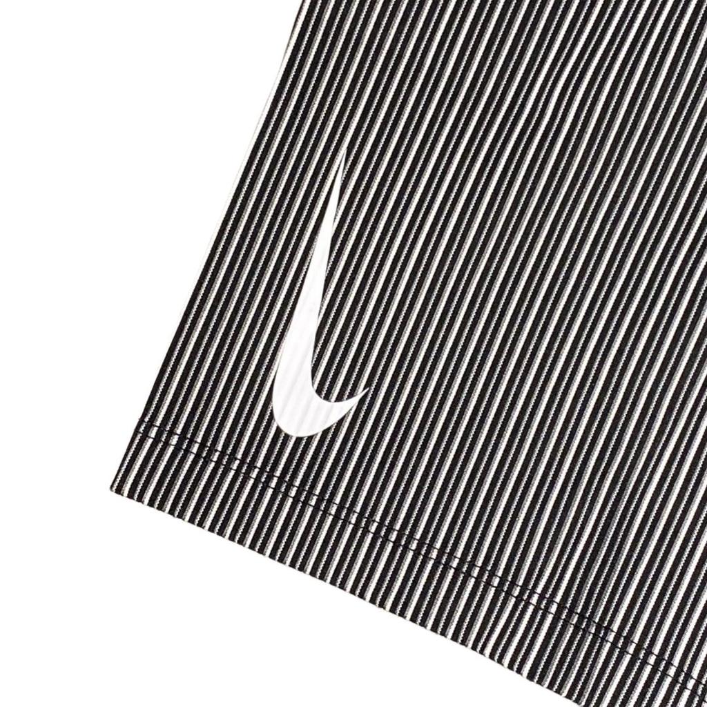 Nike Striped Logo Print Casual Straight Leg Shorts Men Bottoms Black DA1429-011