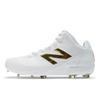 Ohtani V1 MSHO Baseball Shohei Ohtani with Gold WT1 Size D Cleats, Teeth, Men's, (White), 27.5 Cm,
