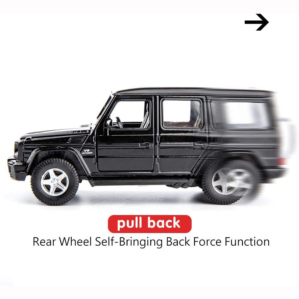 1/36 Scale G63 Casting Car Model, Zinc Alloy G Wagon Toy Car for Kids, Pull Back Vehicles Toy Car for Toddlers Kids Boys Girls Gift