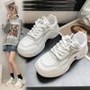 Fashion Versatile Sports Shoes Women's Shoes Spring and Autumn Thick Soles Increase Height Little White Shoes Wear Ins Dad Shoes Tide