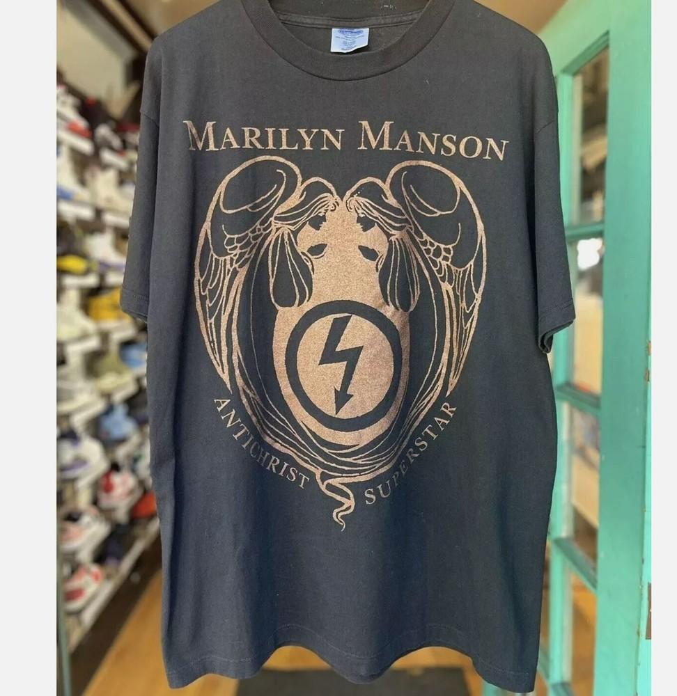 Marilyn Manson Antichrist Superstar Rock Band Black Unisex Tshirt Reprint