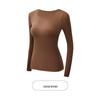 Women's Seamless Long Sleeve Thermal Set with Hyaluronic Acid for Autumn