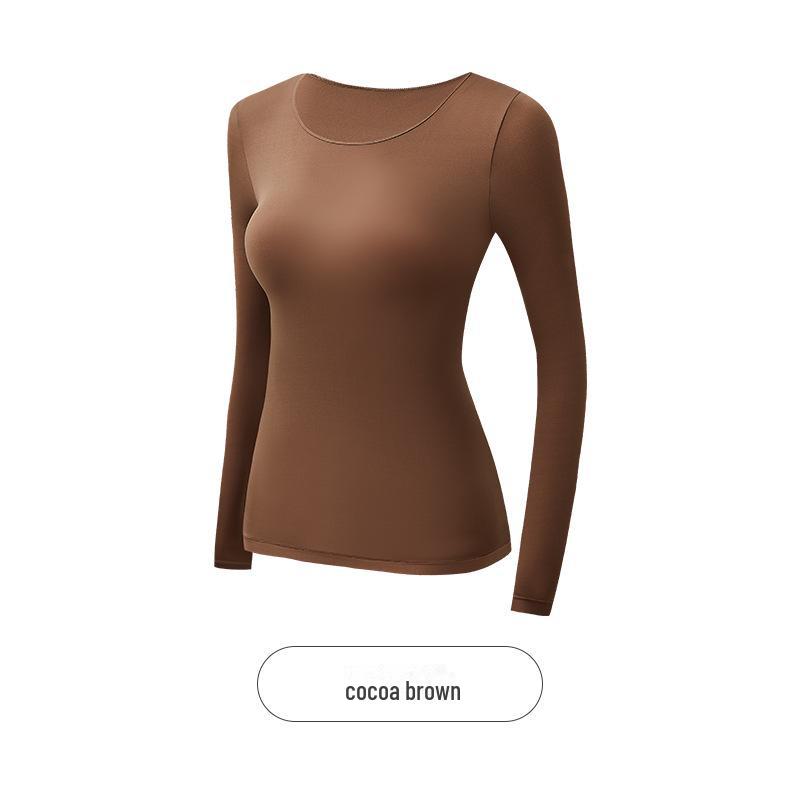 Women's Seamless Long Sleeve Thermal Set with Hyaluronic Acid for Autumn