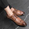 Italy Men's Formal Leather Shoes Fashion British Brogue Casual Shoes Classic Comfy Business Dress Oxford Shoes New Man Footwear