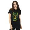 Marvel Womens/Ladies Loki Badge Cotton Boyfriend T-Shirt