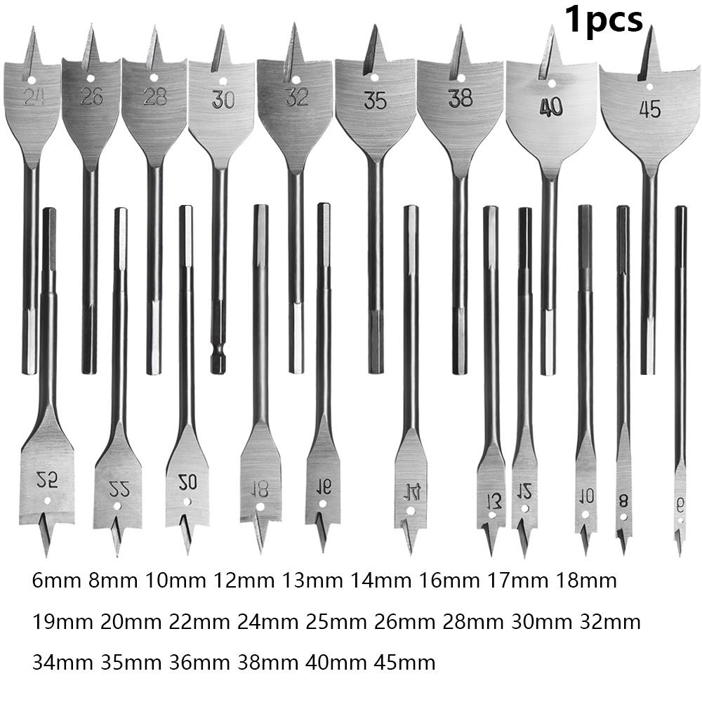 Titanium Coated Spade Durable Woodworking Tool Hand Drill Bits High-carbon Steel Wood Flat Drills