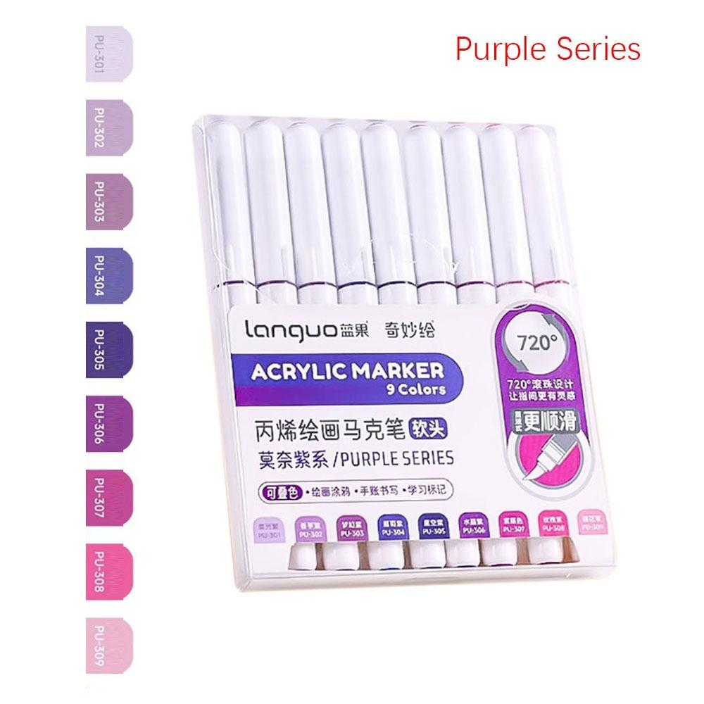 Straight Liquid Acrylic Pen Stackable Color Art Felt Pens High-quality Marker Pen