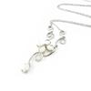 [I8927] - Silver Necklace 'Opal Goddess' Silver White (rhodium-plated) - 5x3 Cm