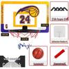 Punch-Free Foldable Basketball and Volleyball Hoop for Kids - Indoor/Outdoor Wall-Mounted Dunk Board