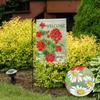 Welcome Floral Garden Flag 1 Pcs 30 X 40cm(12x18inch)