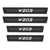 Four Carbon Fiber Scratch Protection Stickers for Car Doorsill Are Applicable To Mercedes Benz W124 W203 W204 ML Auto