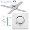 Mounted 220V 10A Rotary Switches Fan Speed Controller Fan Speed Adjuster Adjustment Stepless Speed