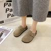 Baotou Half Slippers Women's Outer Wear 2024 New Spring Spring and Autumn Flat Bottom Platform Retro Lazy Shoes Comfortable