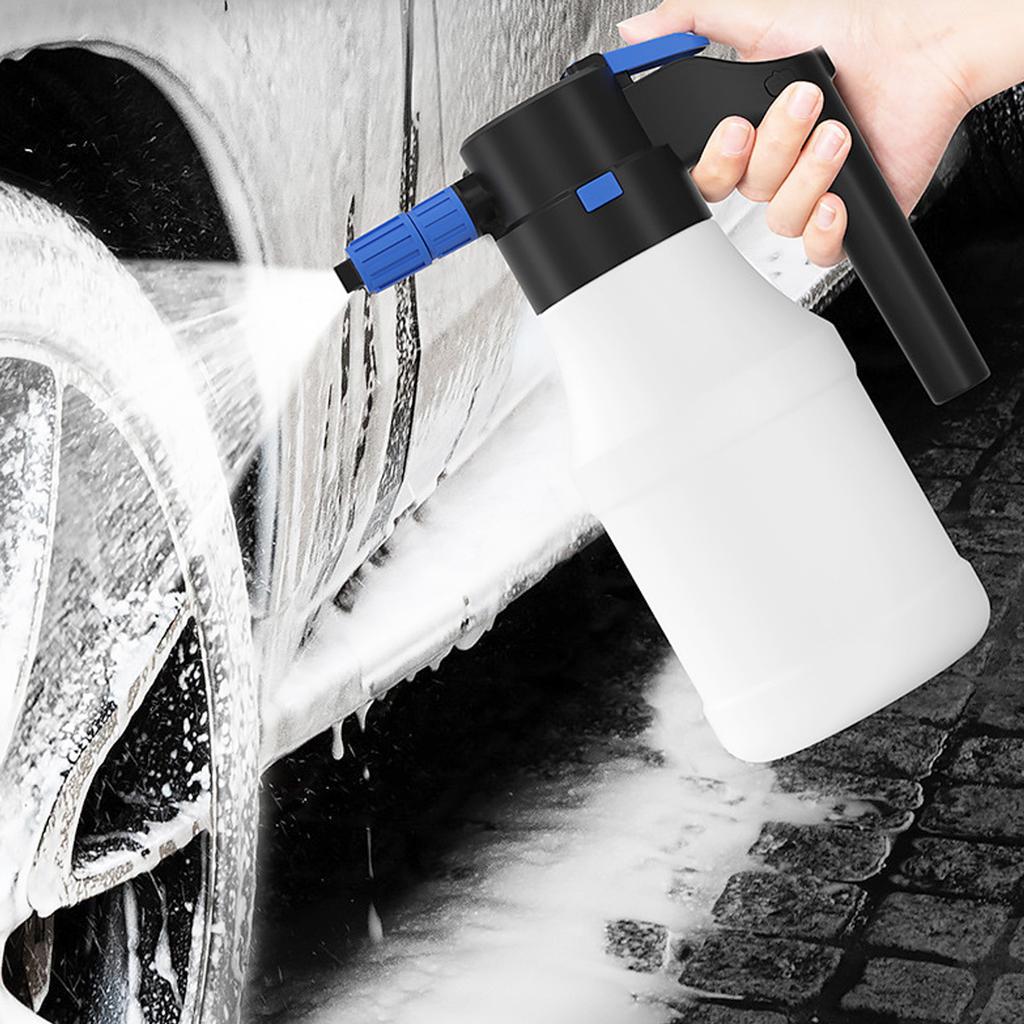 1.5L Electric Foam Sprayer USB Rechargeable Electric Pressure Car Foam Sprayer for Car Washing Garden Home Cleaning