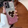 Redmi Note14 Pro 4G 5G Gradient Glitter Love Heart Mirror Phone Case For Xiaomi 14T POCO X7 Redmi Note 14 Pro+ 14C Soft Cover