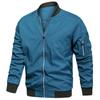 USA Size Men's Lightweight Bomber Jacket for Spring Autumn - Casual Flight Pilot Varsity Baseball Coat