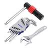 WORKPRO Hex Wrench Set Hex Wrench Set of 9 Monkey Wrench 150mm Ball Point T Type Handle Bicycle Maintenance Mechanical Repair Maintenance Furniture