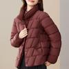 Casual Women's Winter Parkas Stand Collar Loose Warm Short Coats Thick Women Jackets