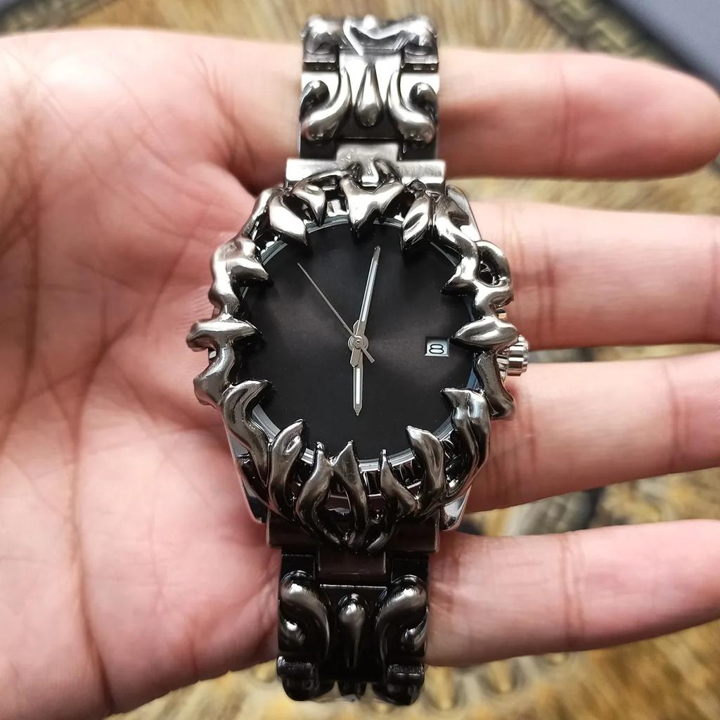 All Silver Unique Style Personalize Quartz Watch Men AAA High Quality Alabaster Fashion Unisex Hot Sell Unique Creative Clock