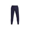Solid Color Elastic Waist Joggers Men Bottoms Midnight-Blue 1374766-410